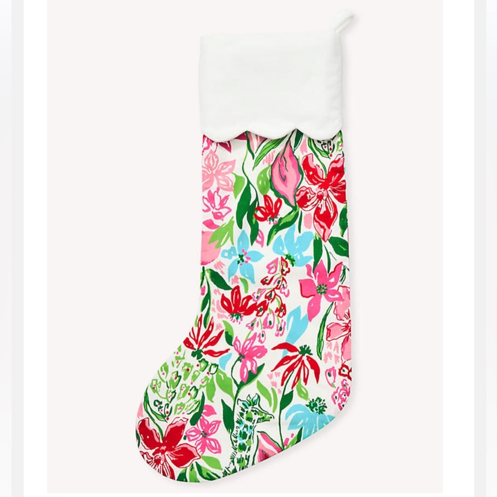 NWT Lilly Pulitzer cotton printed stocking multi glowing gardens